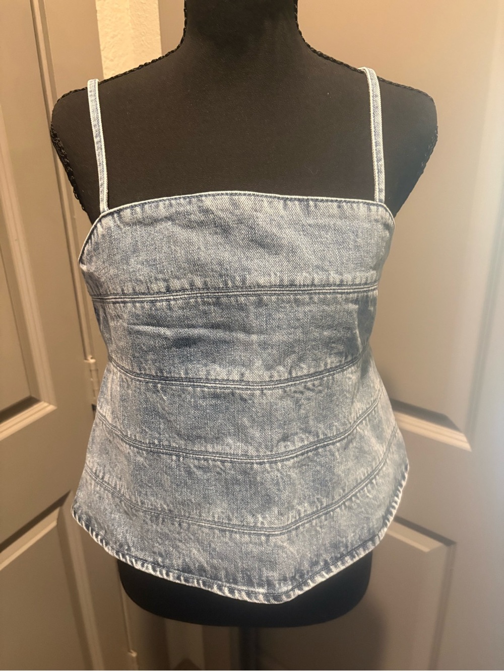 House of Harlow 1960 Light Blue Denim Camisole
